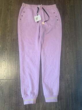 LIU•JO Lilac Embroidered Jogger Pants